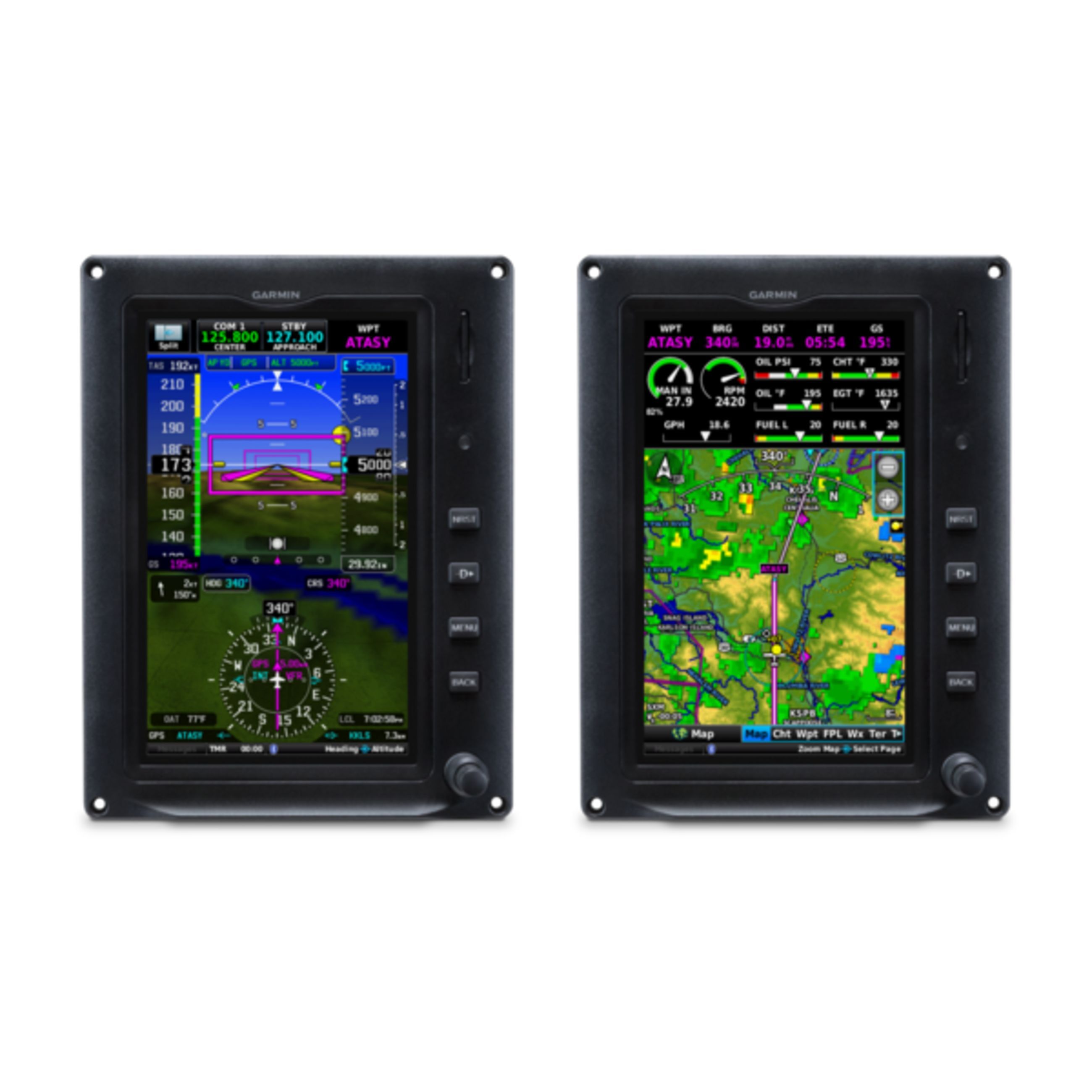 G3X Touch For Certificated Aircraft - Dual 7" Portrait Displays With 6 Cylinder Eis