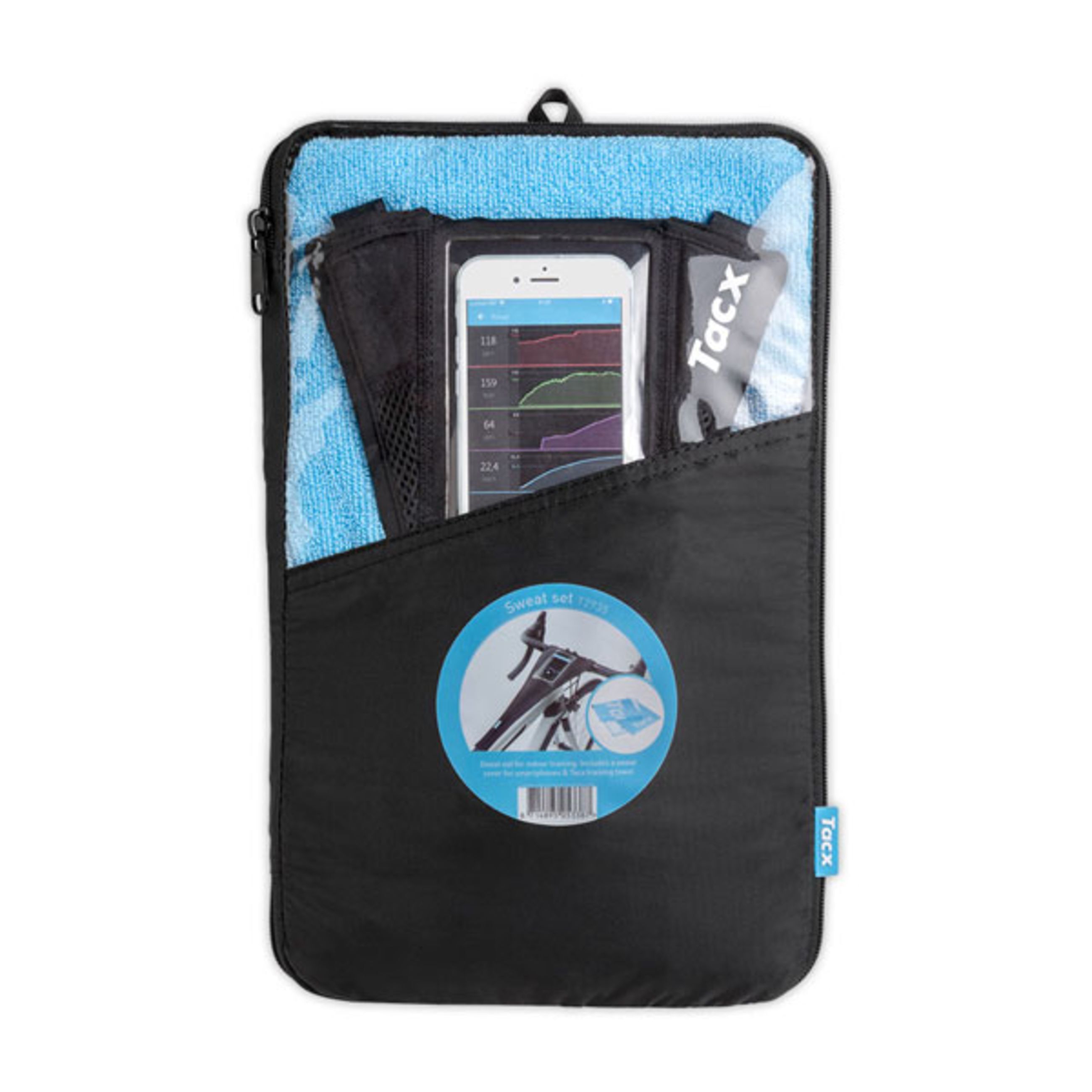 Tacx Sweat Set - Tacx Sweat Set (Includes Towel And Smartphone Sweat Cover)