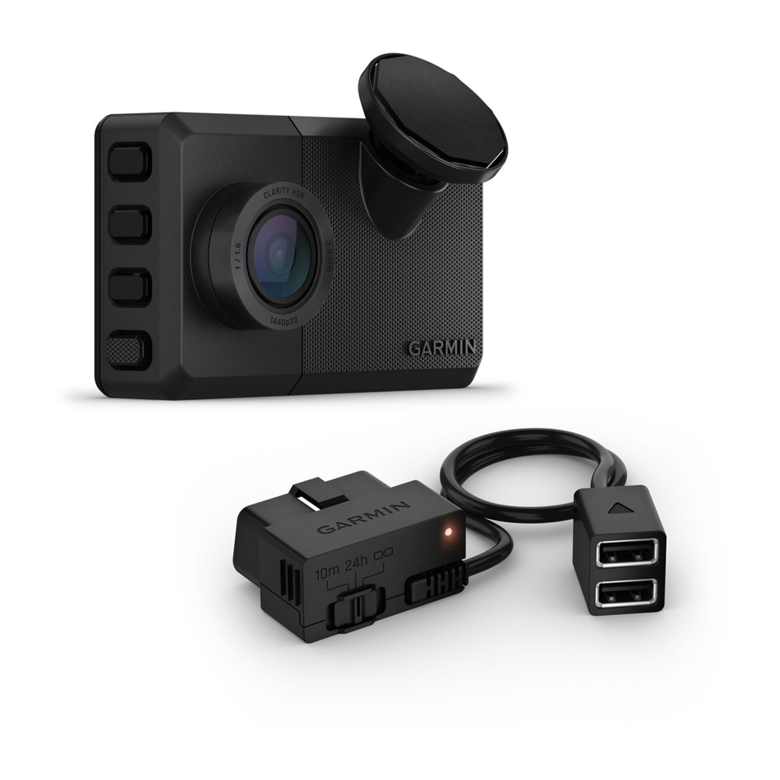 Garmin Dash Cam X110 - 1440P Always-Connected Lte Dash Cam With 140-Degree Field Of View And Constant Power Cable