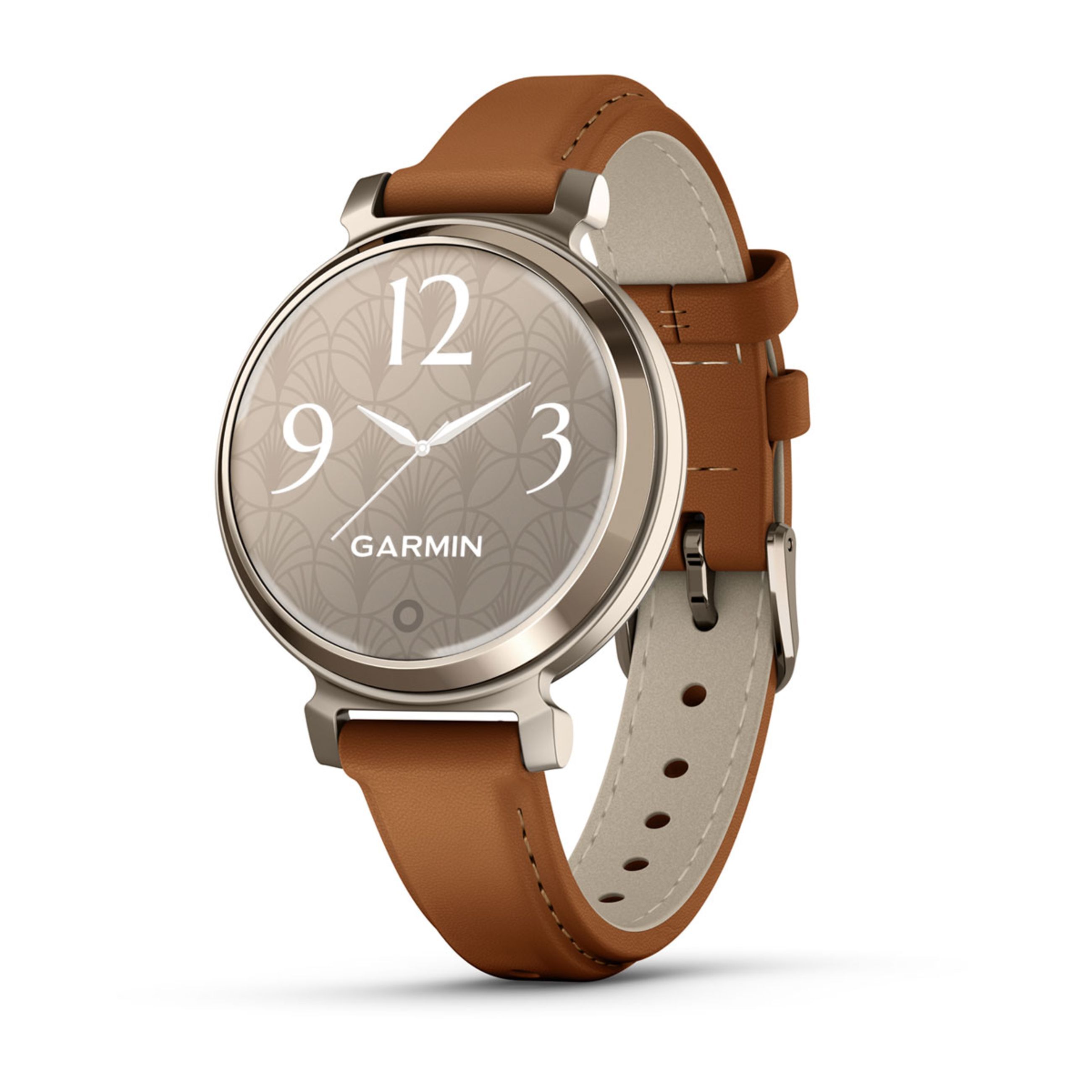 Lily 2 Active - Cream Gold With Tan Leather Band