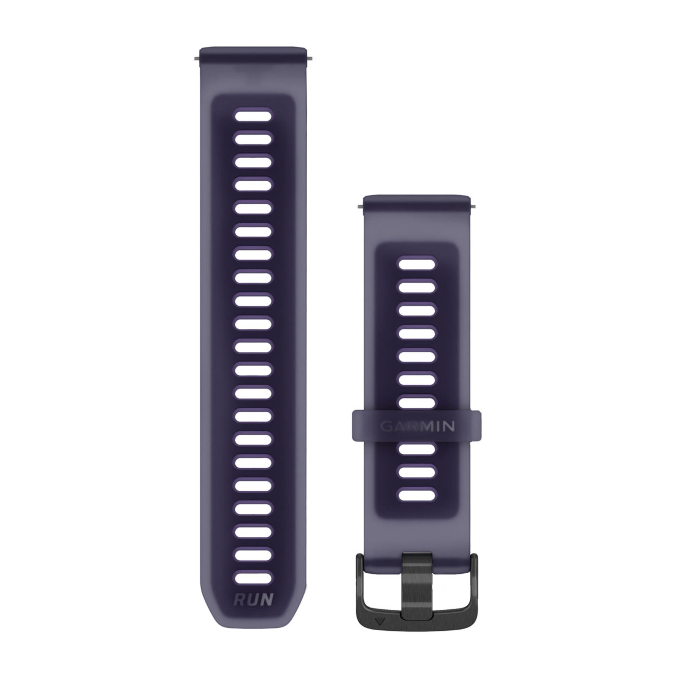 Quick Release Bands (22 Mm) - Translucent Imperial Purple/Indigo With Slate Hardware