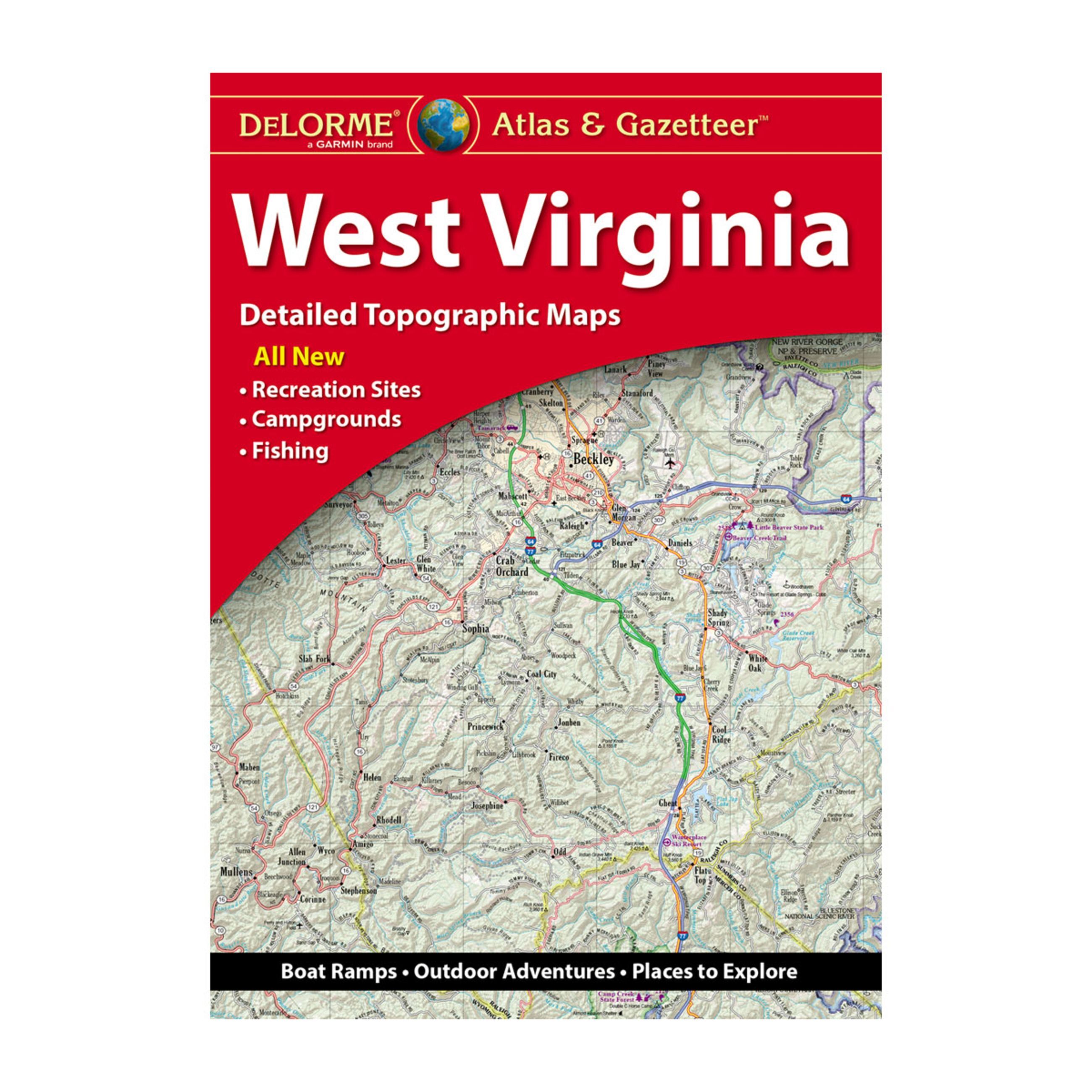 Delorme Atlas & Gazetteer Paper Maps - West Virginia
