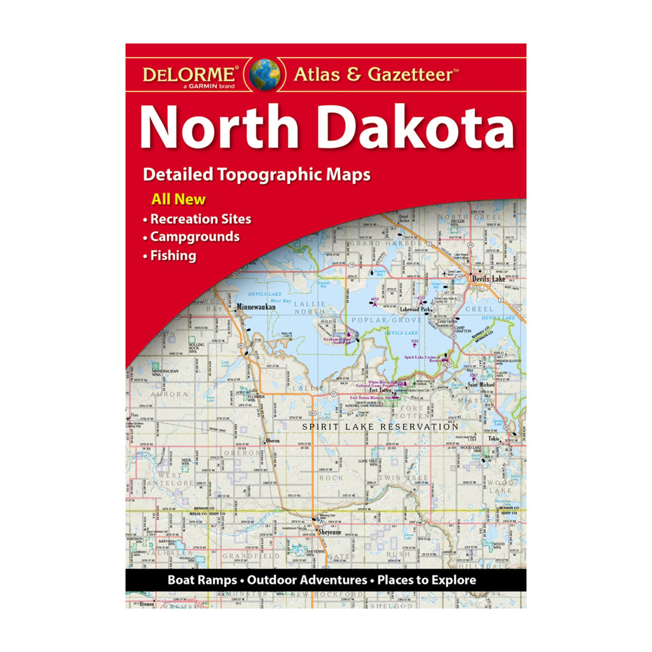 Delorme Atlas & Gazetteer Paper Maps - North Dakota