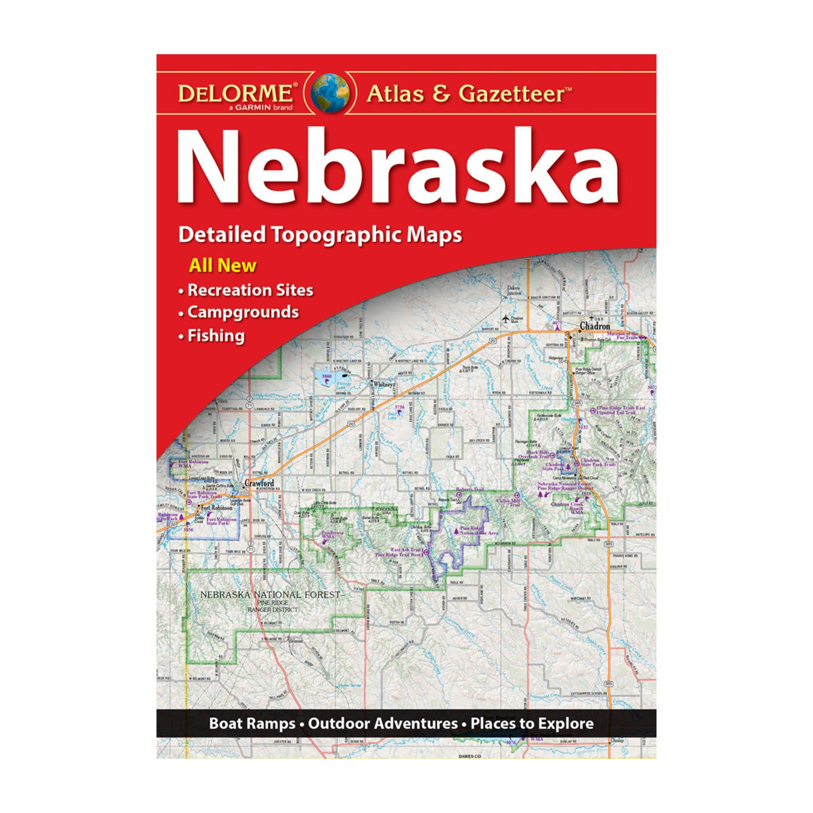 Delorme Atlas & Gazetteer Paper Maps - Nebraska