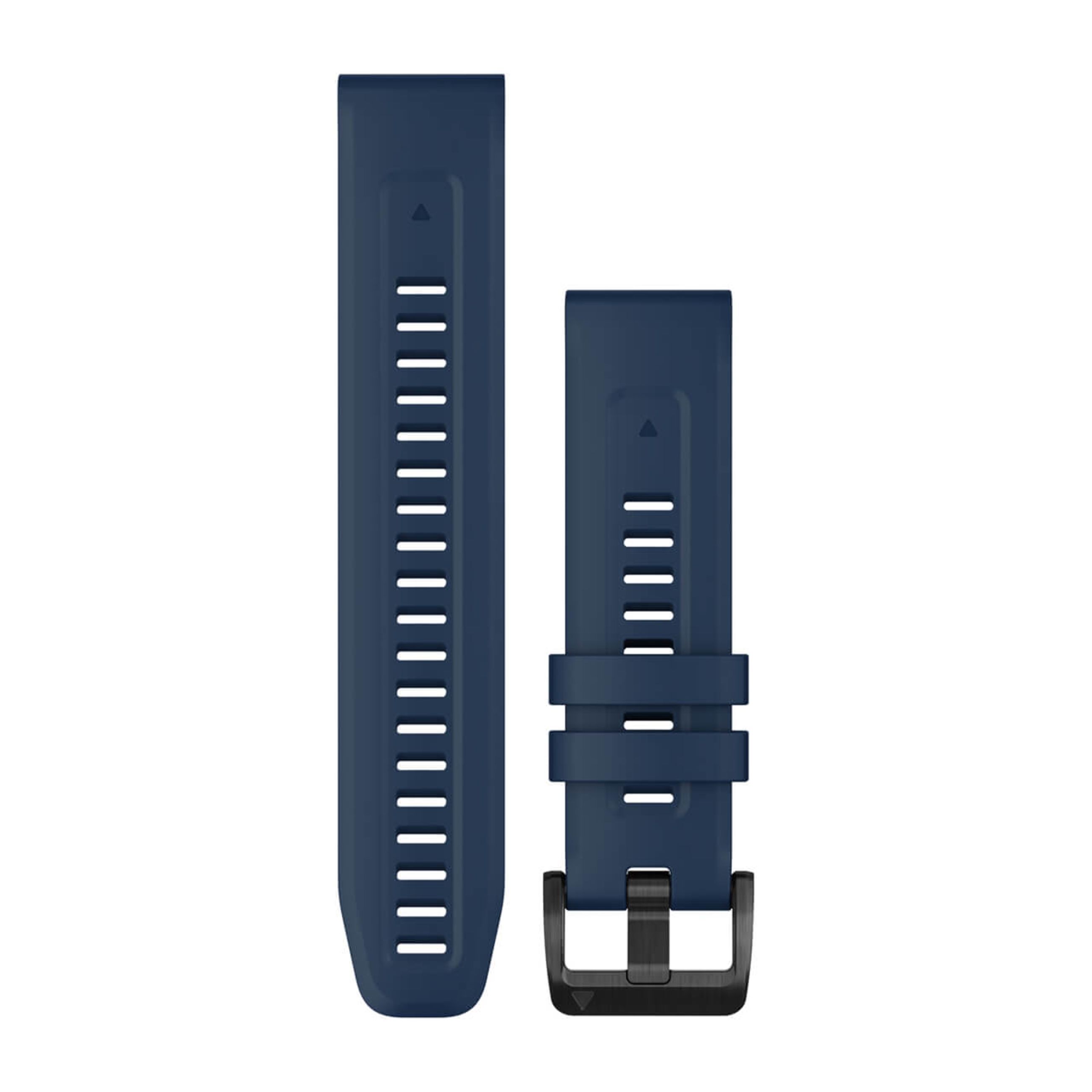 Quickfit 22 Watch Straps - Captain Blue With Black Stainless Steel Hardware